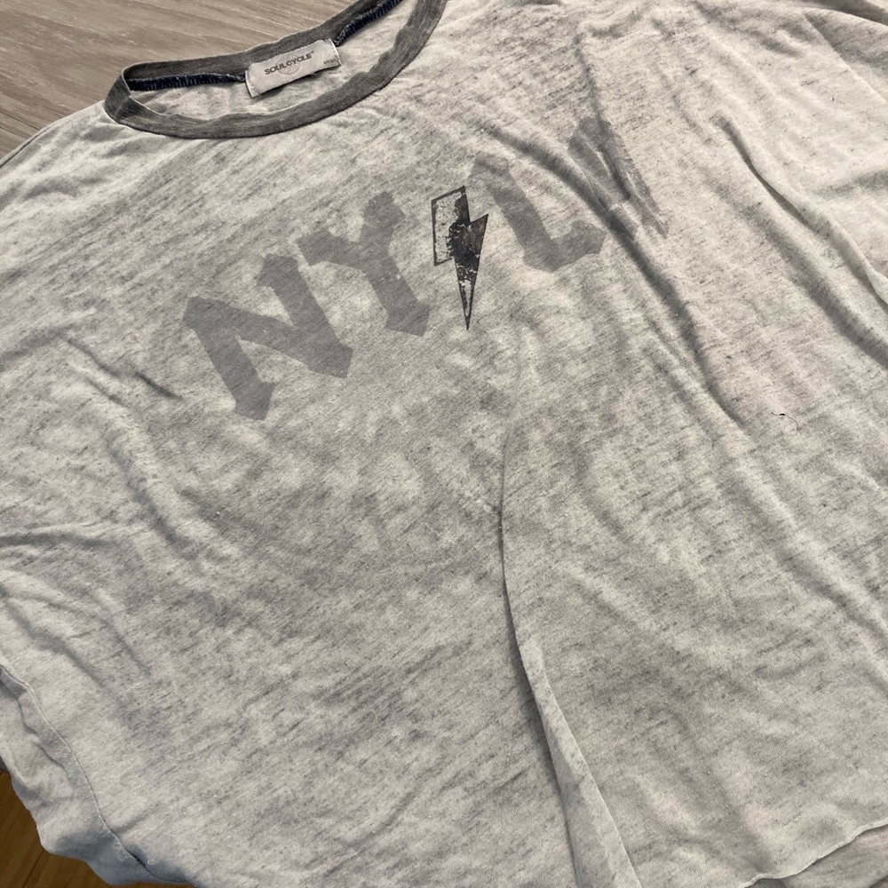 Soul cycle sheer shirt